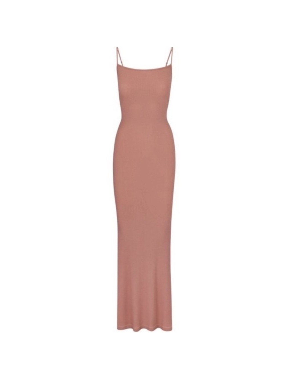Slim Slip Maxi Dress in Dusty Rose
